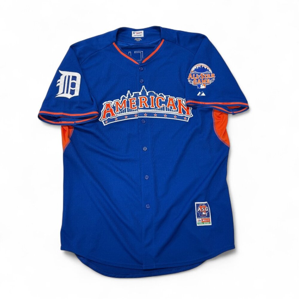 2013 MLB All Star Game Detroit‎ Tigers Lloyd McClendon Majestic Jersey Mens 50